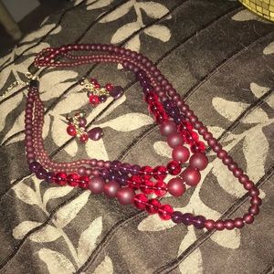 🌻 Robert Rose necklace and earrings